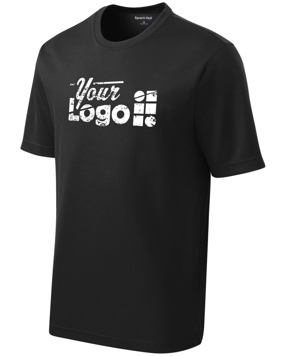 Sport-Tek S/S PosiCharge RacerMesh Custom T-Shirt, color: Black