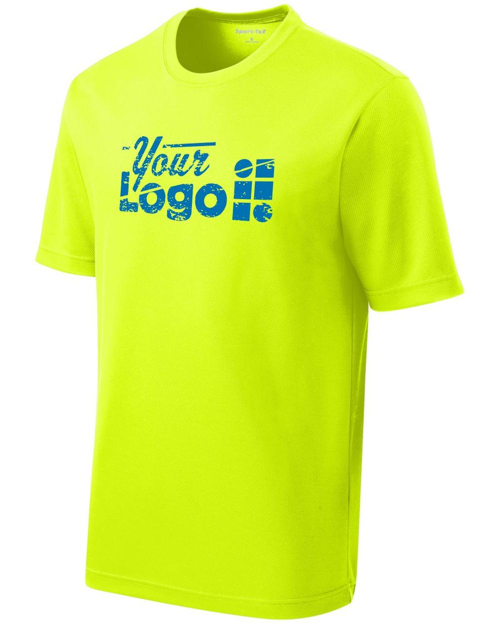 Sport-Tek S/S PosiCharge RacerMesh Custom T-Shirt, color: Neon Yellow