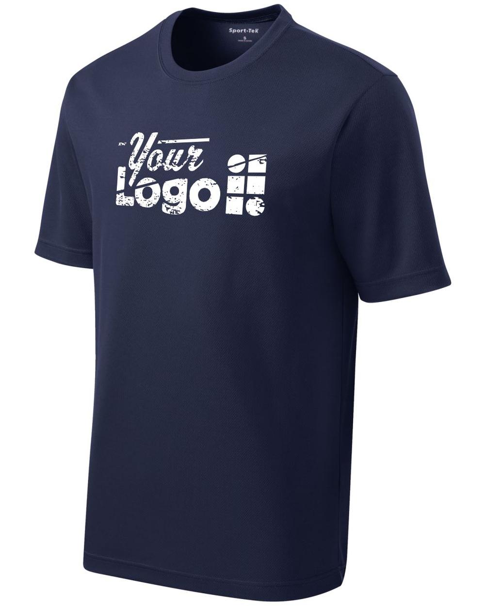 Sport-Tek S/S PosiCharge RacerMesh Custom T-Shirt, color: True Navy