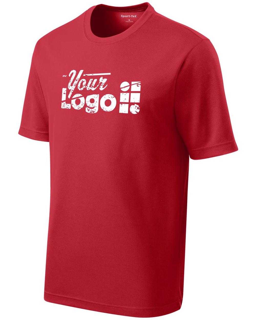 Sport-Tek S/S PosiCharge RacerMesh Custom T-Shirt, color: True Red