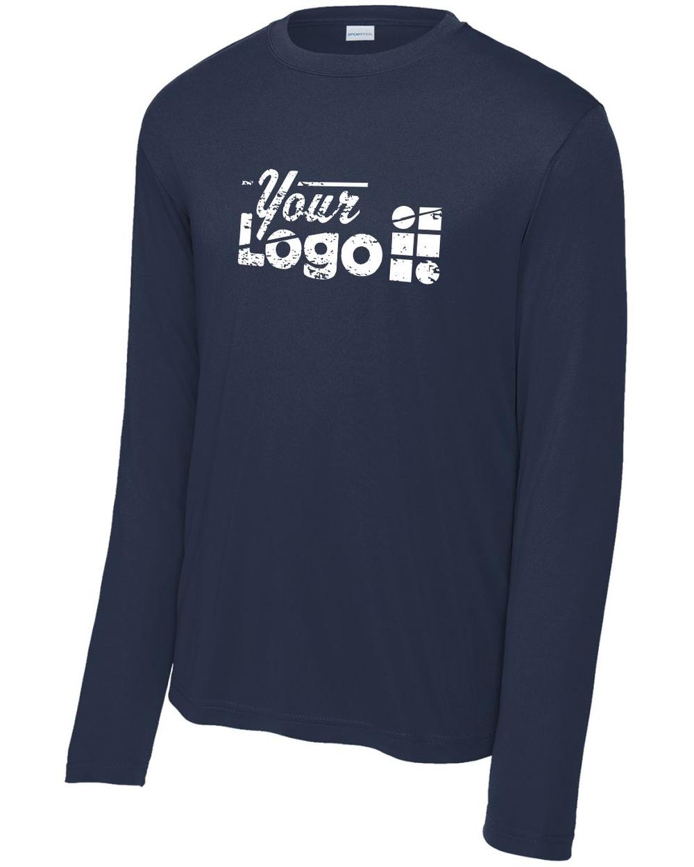 Sport-Tek L/S Competitor Custom T-Shirt, color: True Navy