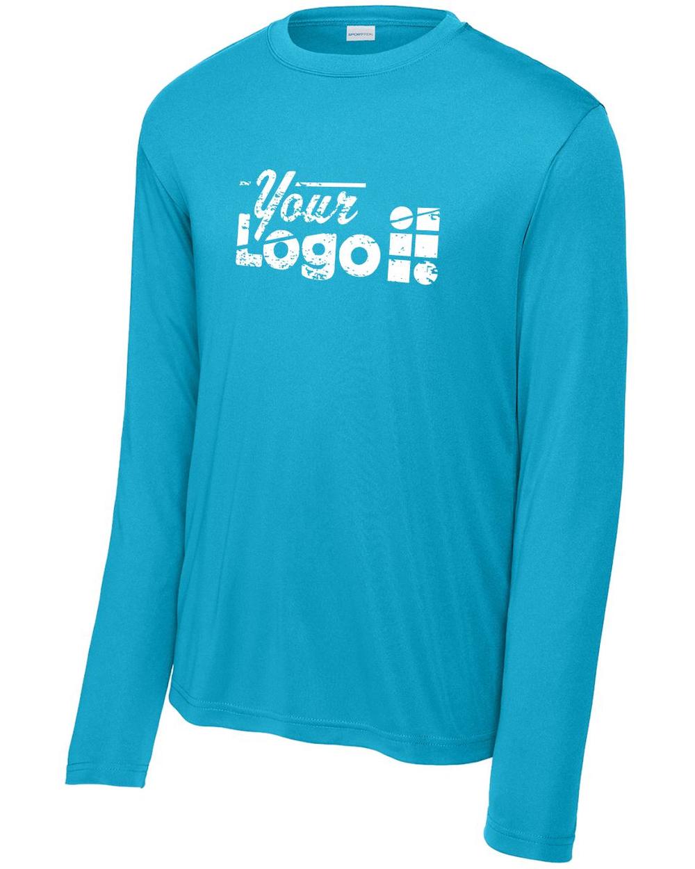 Sport-Tek L/S Competitor Custom T-Shirt, color: Atomic Blue