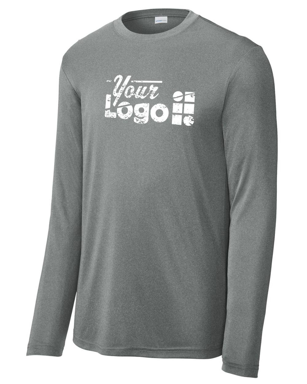 Sport-Tek L/S Competitor Custom T-Shirt, color: Iron Grey Heather