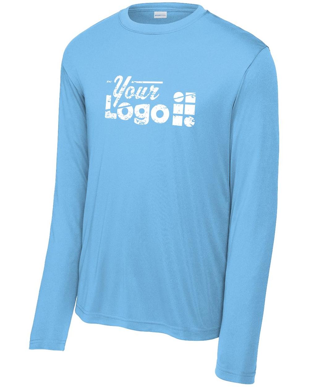 Sport-Tek L/S Competitor Custom T-Shirt, color: Carolina Blue