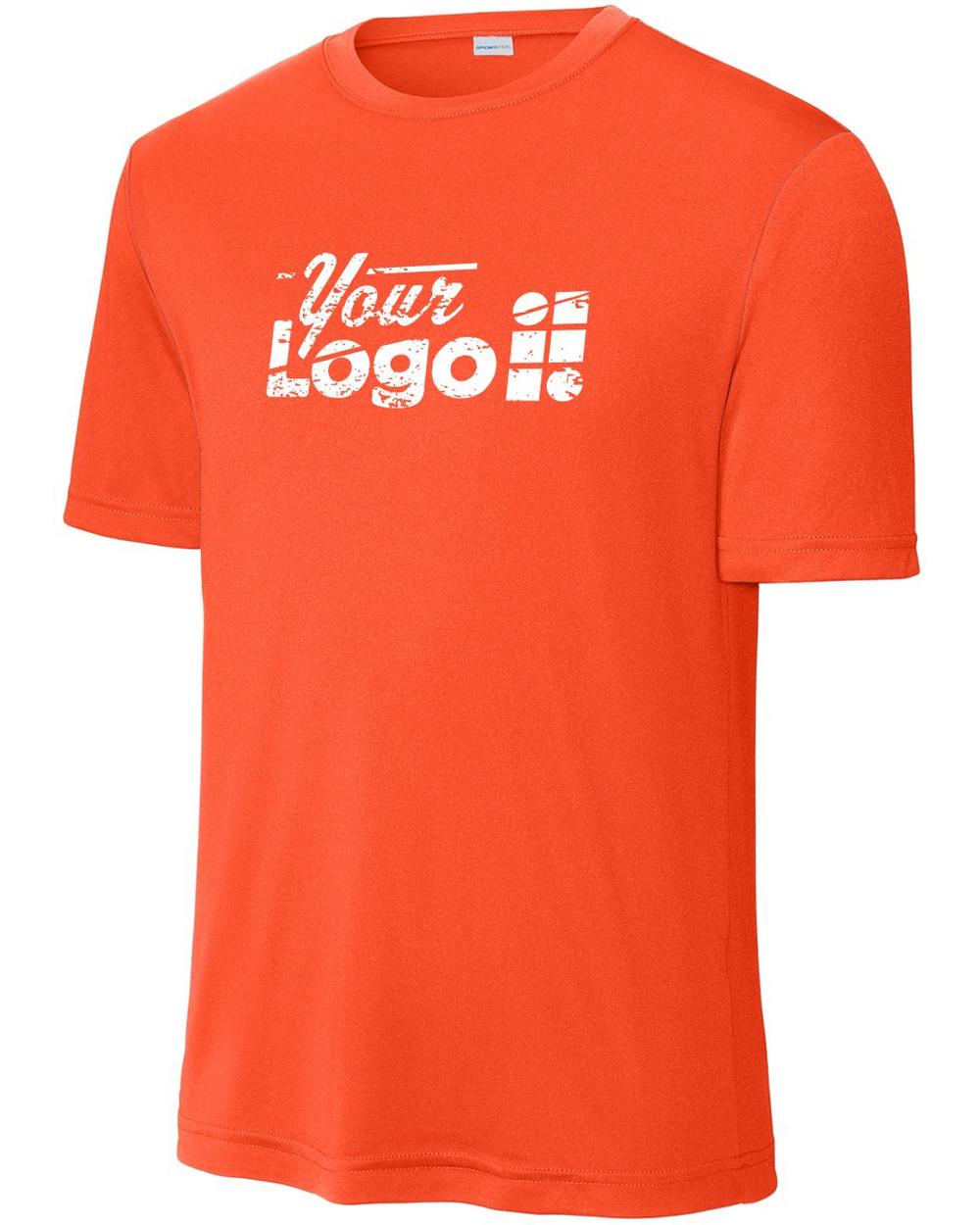 Sport-Tek S/S Competitor Custom T-Shirt, color: Neon Orange