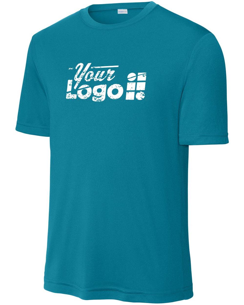 Sport-Tek S/S Competitor Custom T-Shirt, color: Tropic Blue