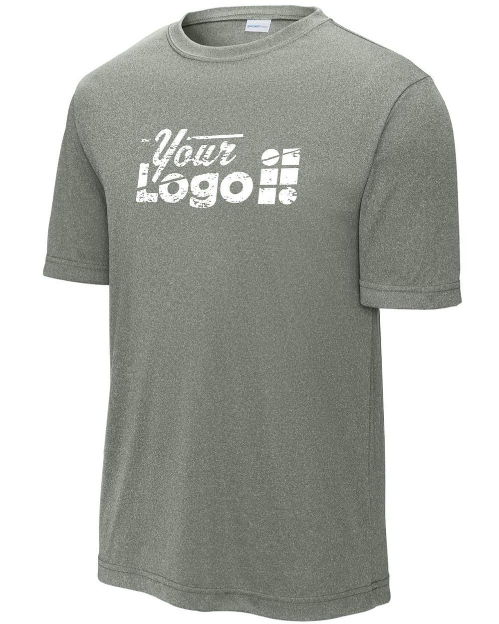 Sport-Tek S/S Competitor Custom T-Shirt, color: Grey Concrete Heather
