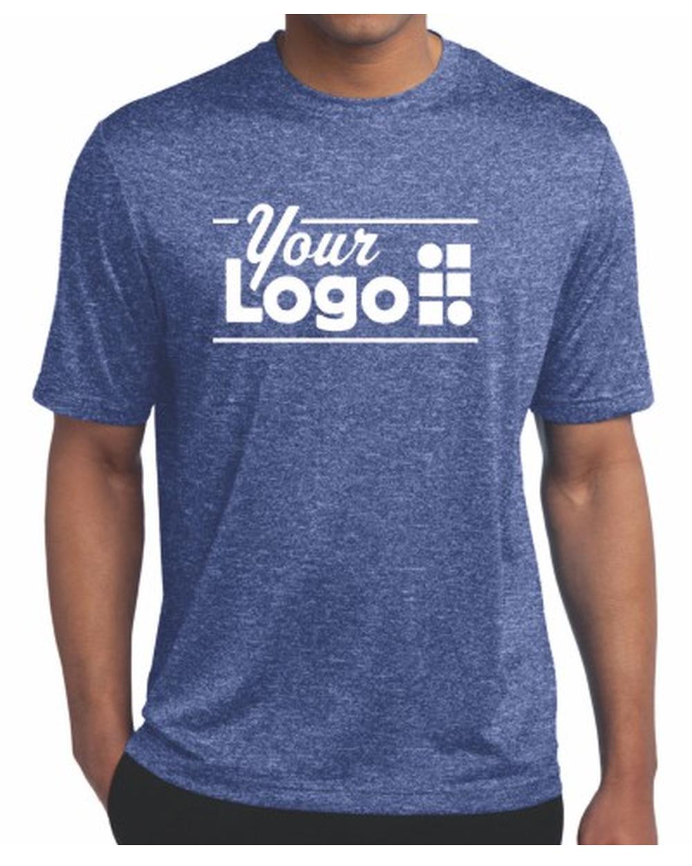 Sport-Tek S/S Heather Contender Custom T-Shirt, color: True Royal Heather