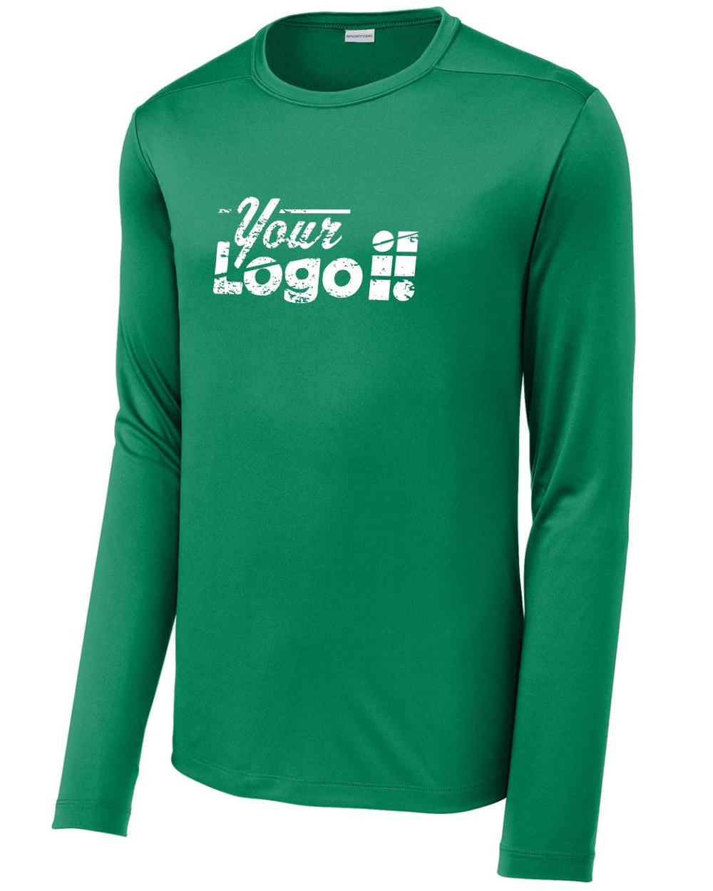 Sport-Tek L/S Posi-UV Pro Custom T-Shirt, color: Kelly Green
