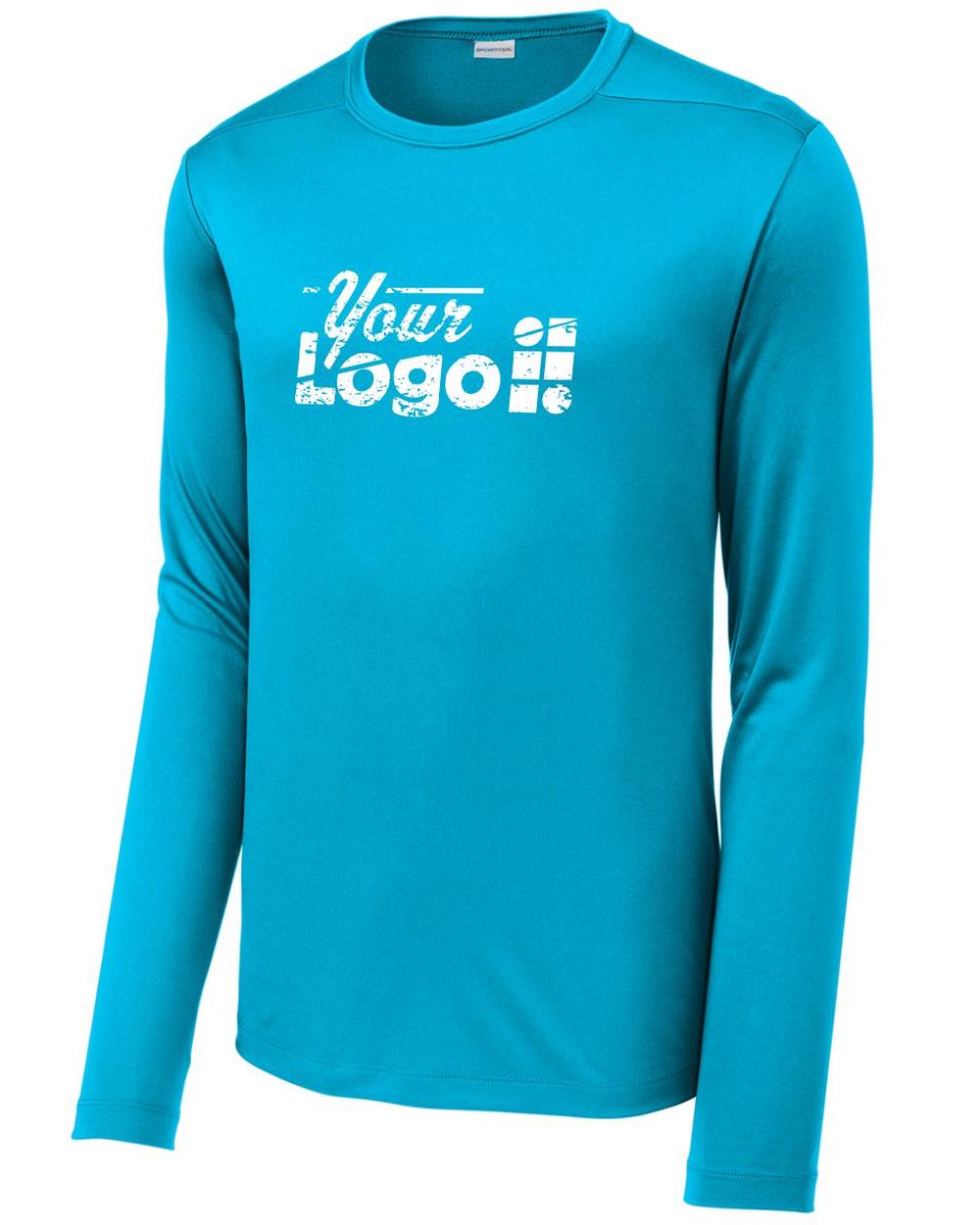 Sport-Tek L/S Posi-UV Pro Custom T-Shirt, color: Sapphire