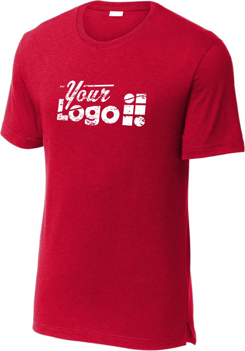 Sport-Tek S/S PosiCharge Strive Custom T-Shirt, color: Deep Red