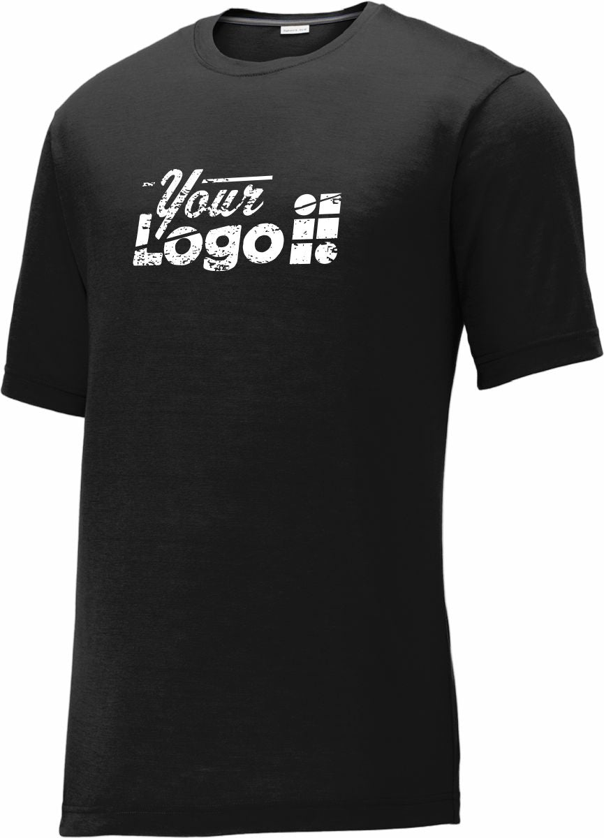 Sport-Tek S/S PosiCharge Competitor Cotton-Touch Custom T-Shirt, color: Black