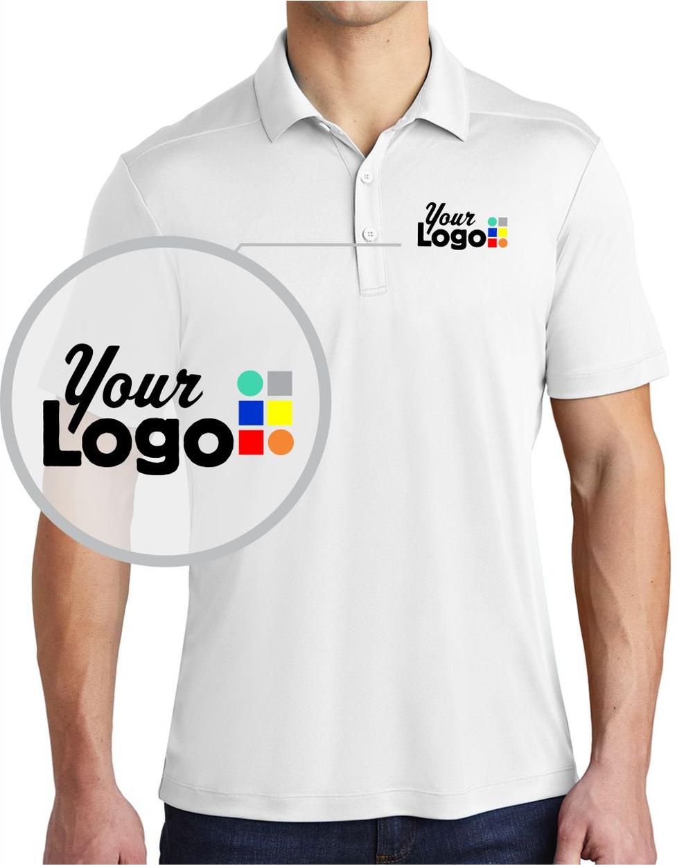 Sport-Tek S/S Posi-UV Pro Custom Golf Shirt, color: White