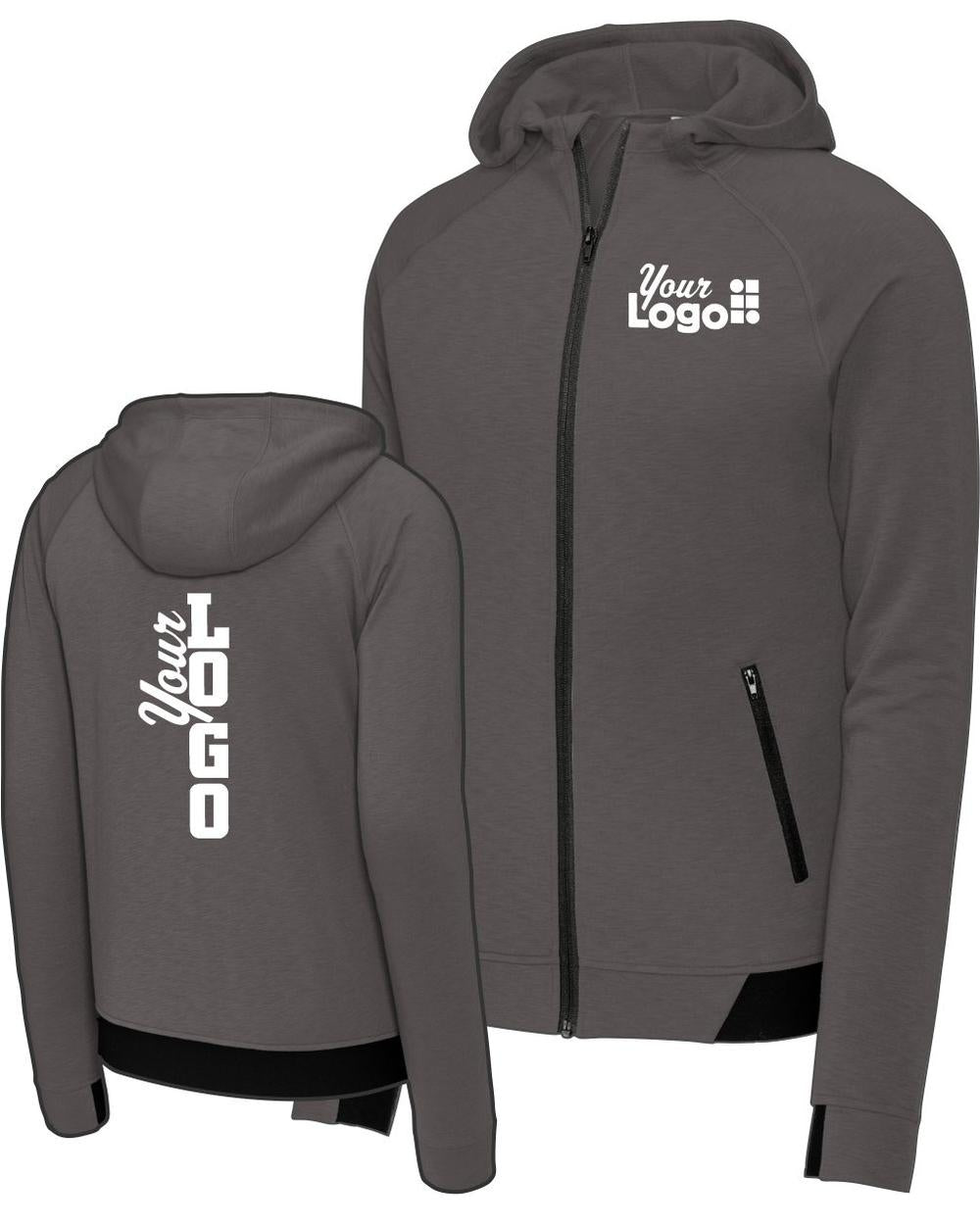 Sport-Tek PosiCharge Strive Full-Zip Custom Jacket, color: Graphite