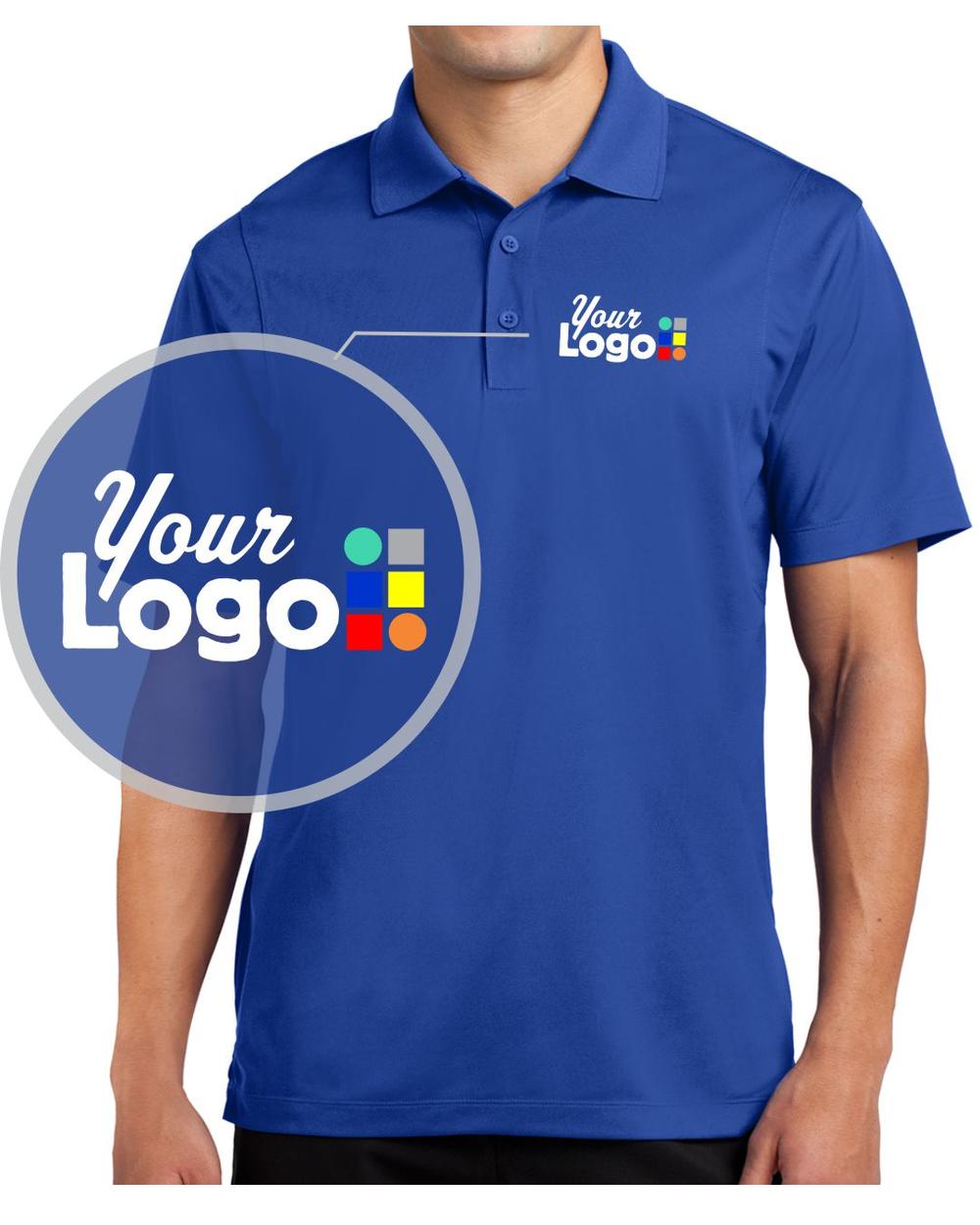 Sport-Tek S/S Micropique Custom Golf Shirt, color: True Royal