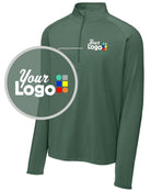 Sport-Tek Sport-Wick Stretch 1/4 Zip Custom Pullover, color: Forest Green