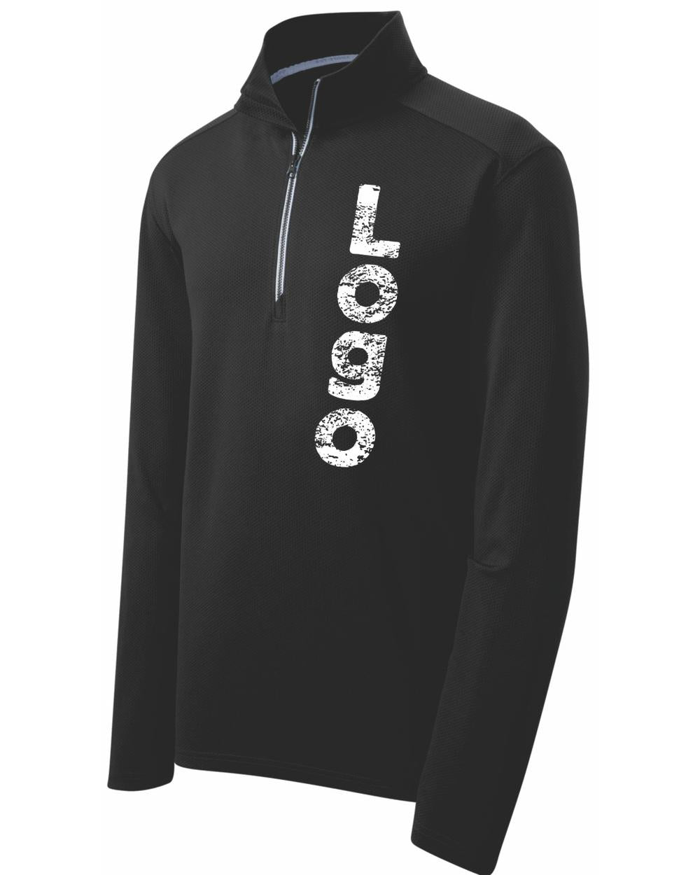 Sport-Tek Textured Custom Pullover, color: Black