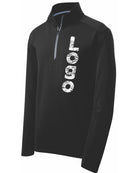 Sport-Tek Textured 1/4 Zip Custom Pullover, color: Black