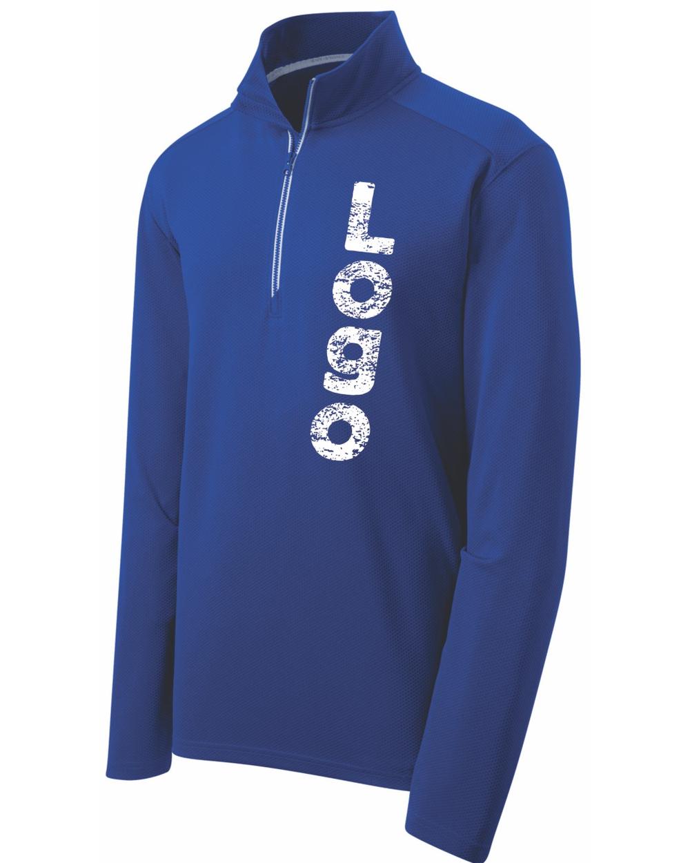 Sport-Tek Textured 1/4 Zip Custom Pullover, color: True Royal