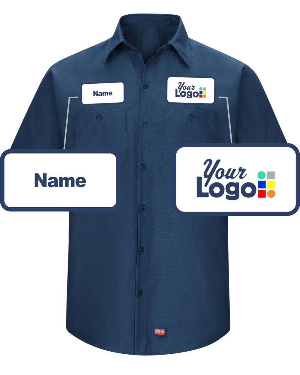 RedKap S/S MIMIX Custom Work Shirt, color: Navy