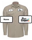 RedKap L/S Cooling Custom Work Shirt, color: Sand