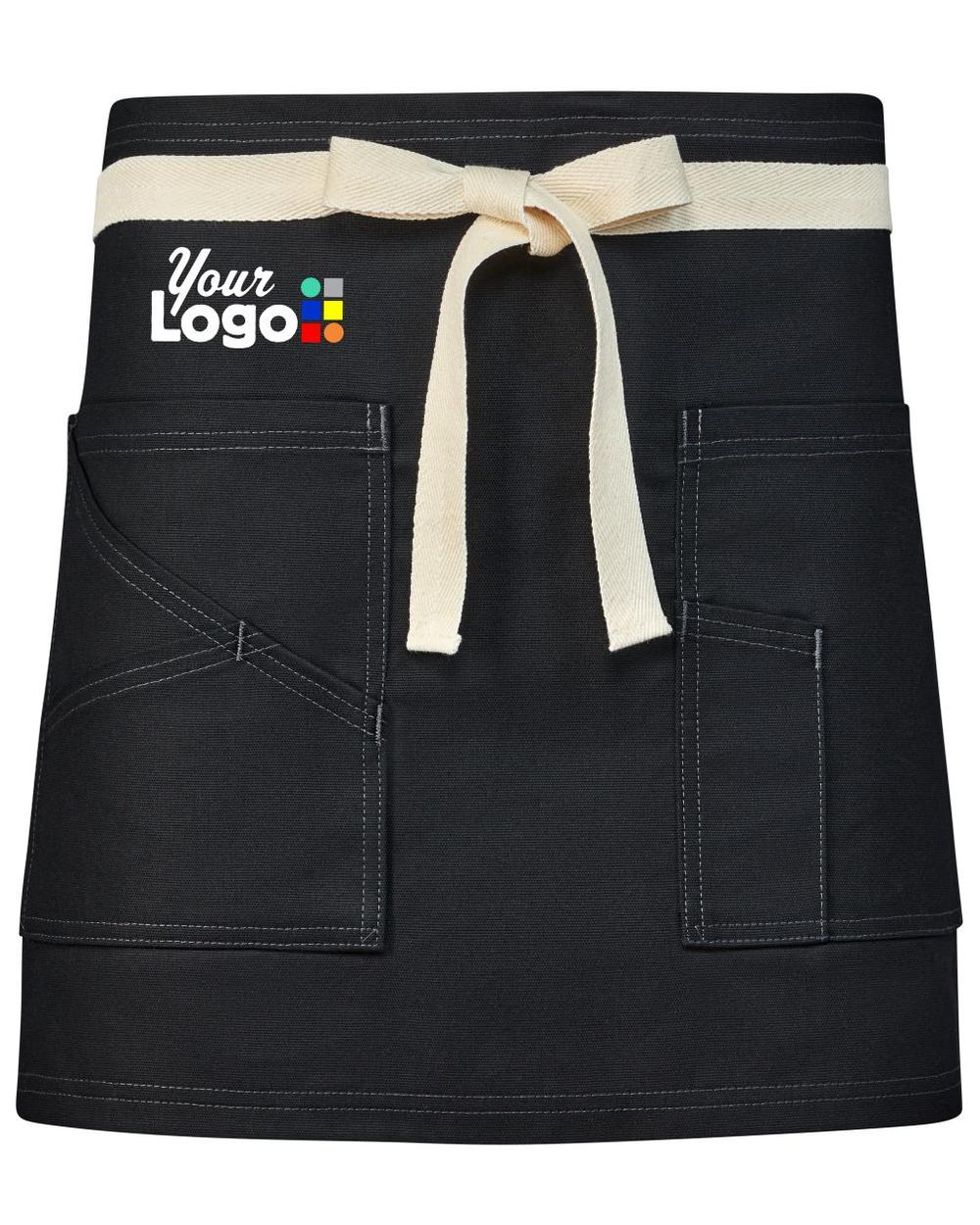 Flex Strap Utility Waist Custom Apron, color: Black