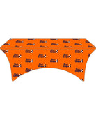 WearForm Stretch Fitted Max-Deco Custom Table Cover, color: Orange