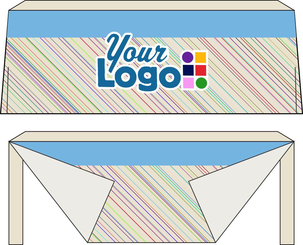 WearForm Premium Fitted Full-Sublimation Csutom Table Cover, color: Sublimation