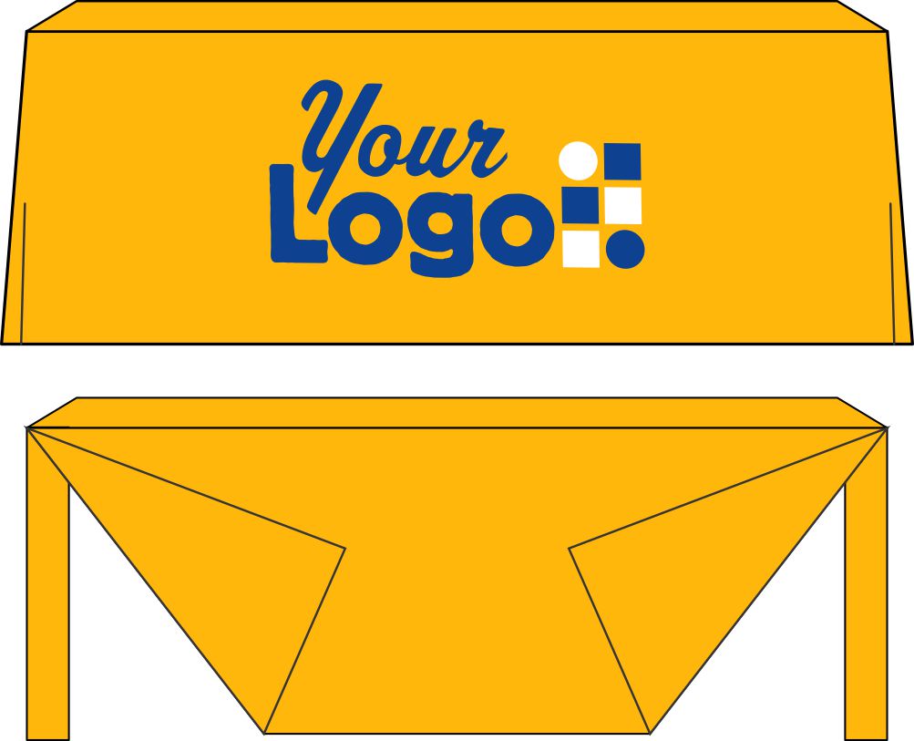 WearForm Fitted Ascoza Custom Table Cover, color: Gold