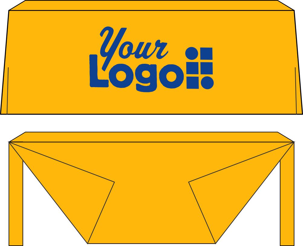 WearForm Fitted Ascoza Custom Table Cover, color: Gold