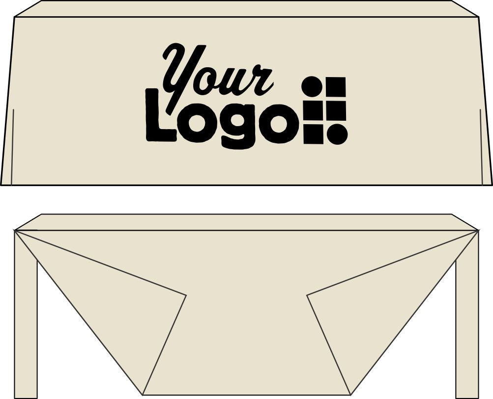 WearForm Fitted Ascoza Custom Table Cover, color: Ivory