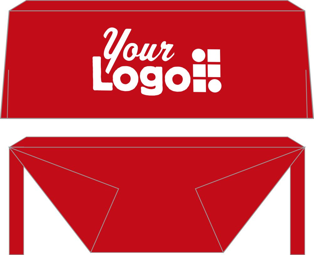 WearForm Fitted Ascoza Custom Table Cover, color: Red