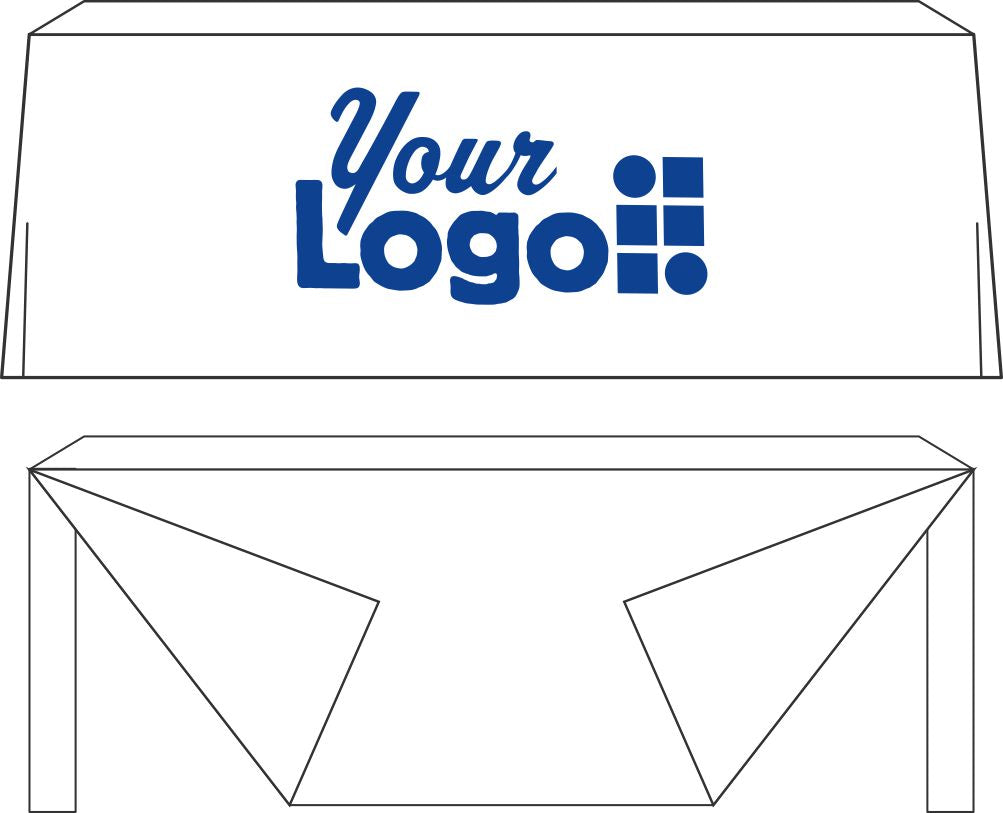 WearForm Fitted Ascoza Custom Table Cover, color: White