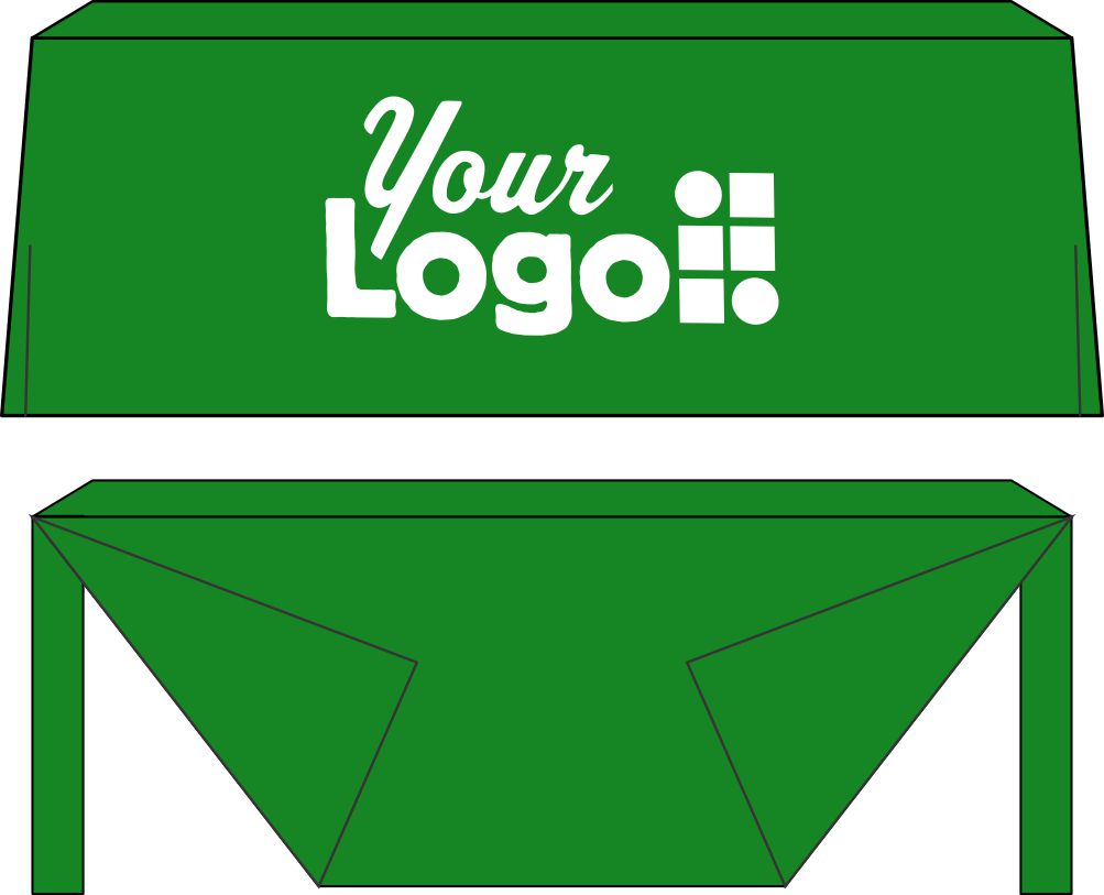 WearForm Fitted Ascoza Custom Table Cover, color: Emerald