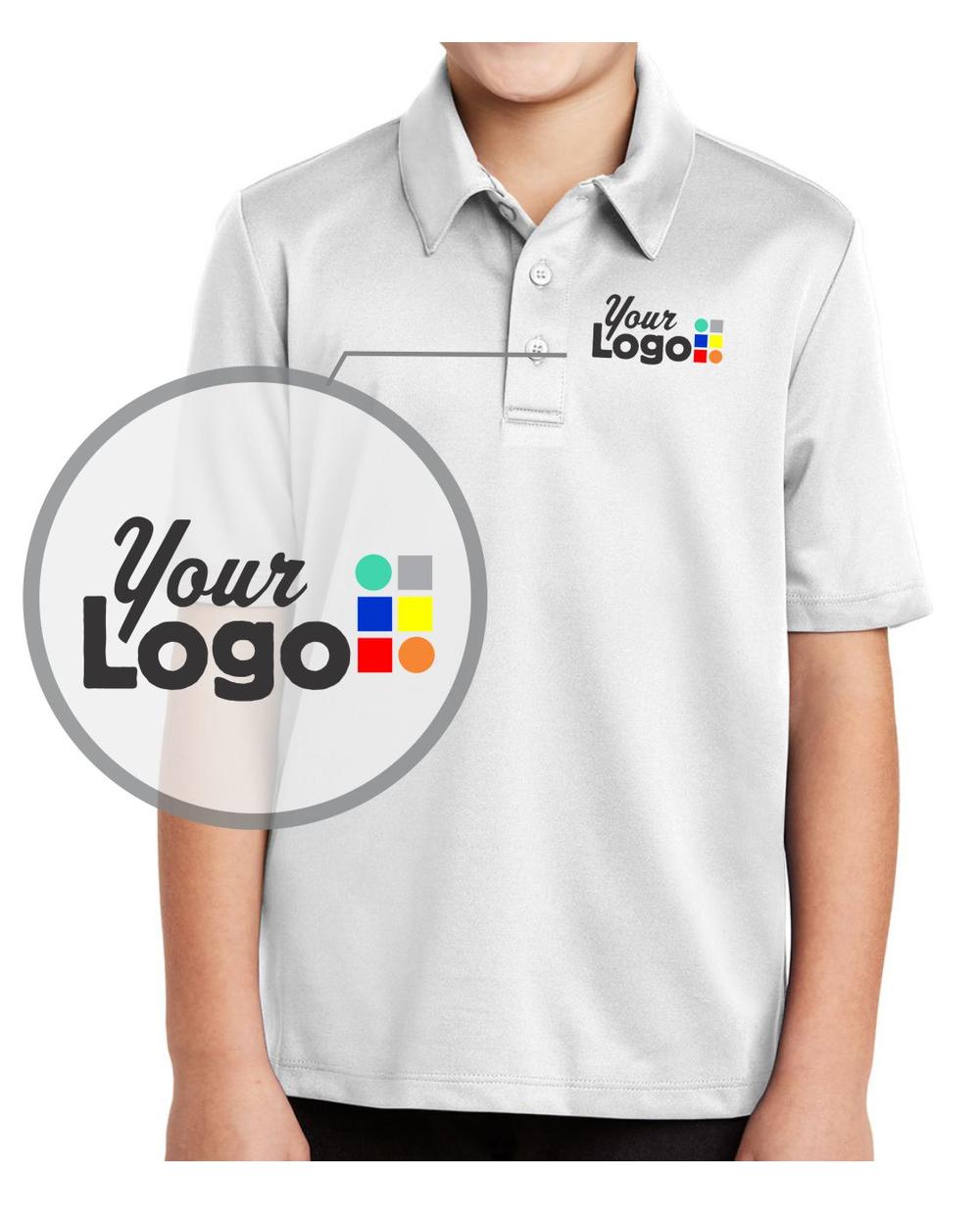 Port Authority S/S Silk Touch Custom Golf Shirt, color: White