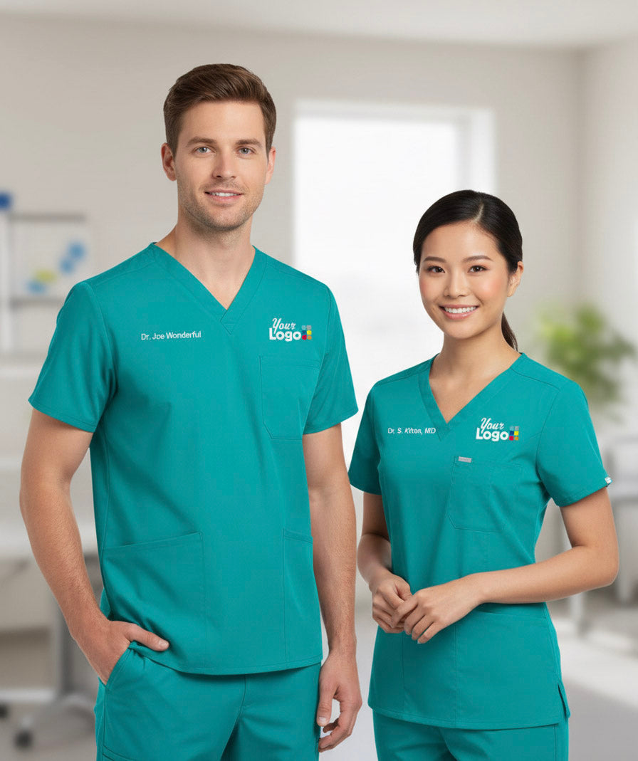 Custom Scrubs with Logo & Embroidery
