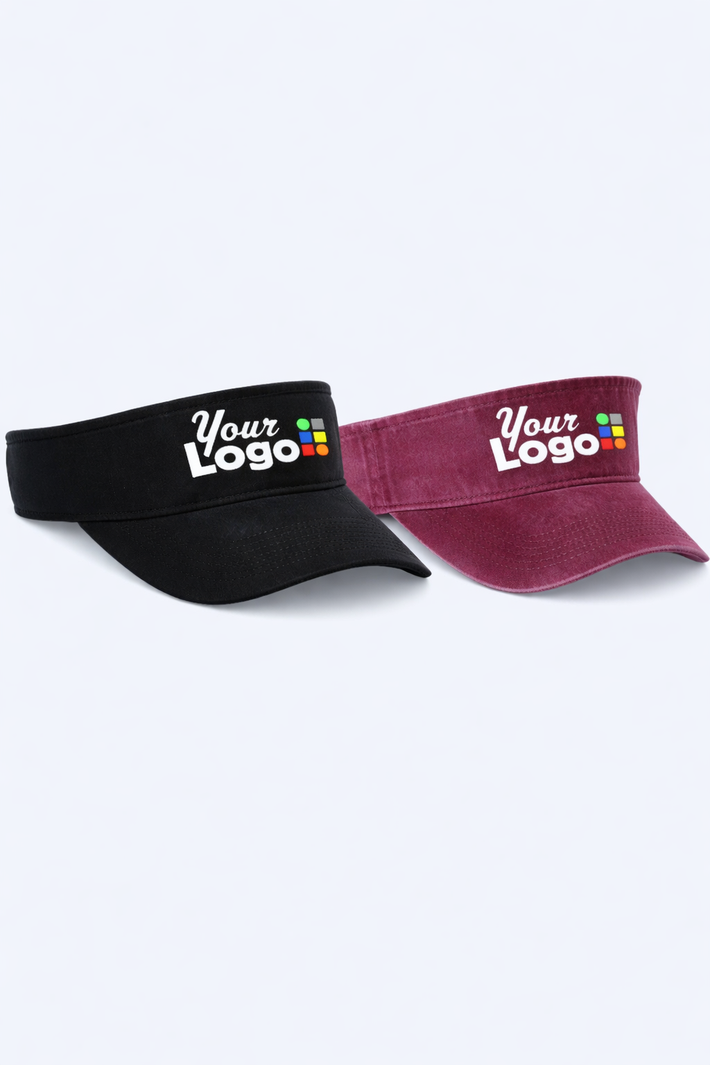 Custom visors with logo – personalized sun visors for teams, sports, events, and branded merchandise. Durable, stylish, and professional custom headwear designed for promotional giveaways, outdoor activities, and corporate branding needs.