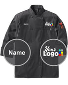 RedKap L/S Oilblok Mimix Custom Chef Coat, color: Charcoal