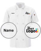 Chef Designs S/S Oilblok Mimix Custom Chef Coat, color: White