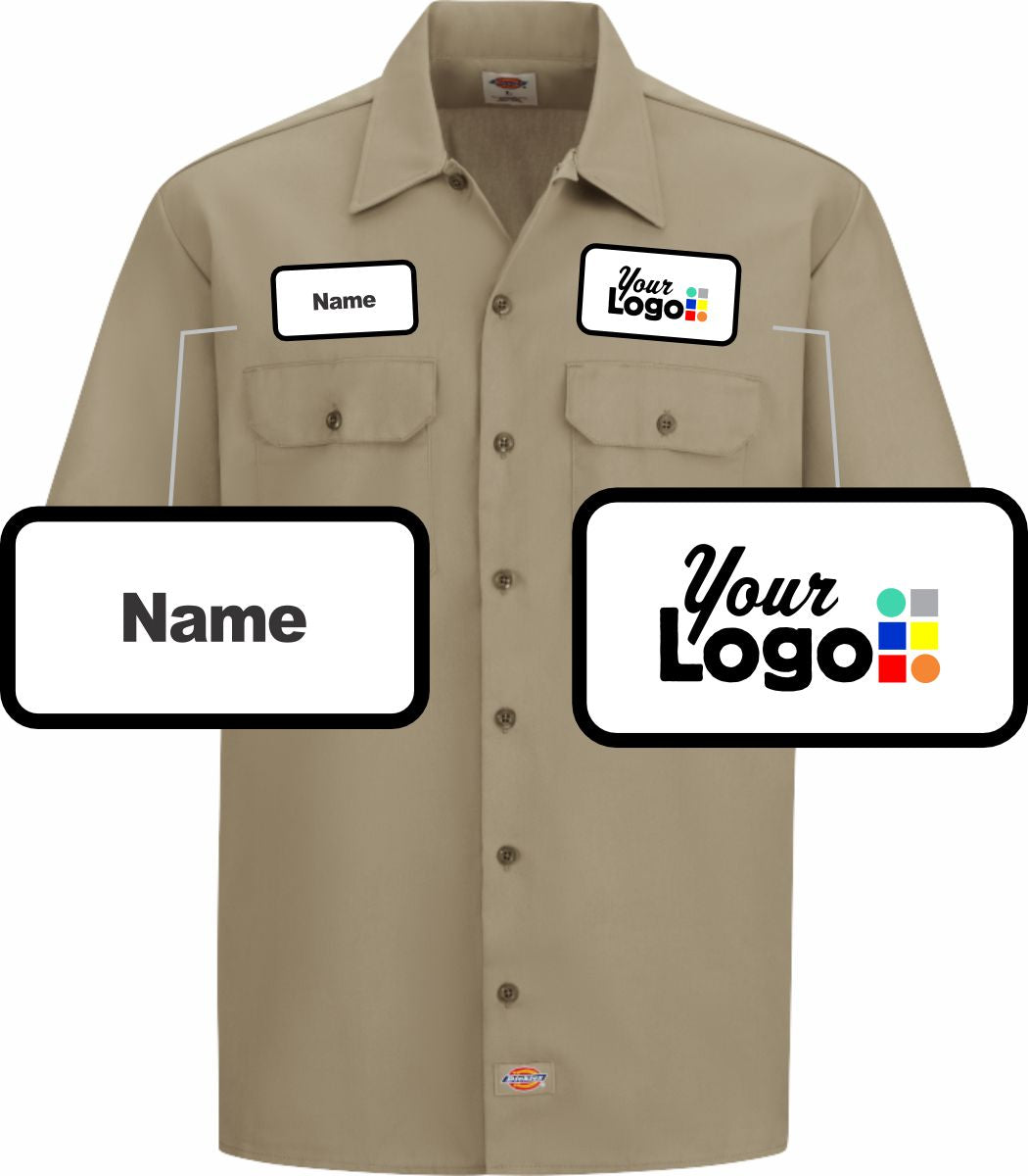 Dickies S/S Traditional Custom Work Shirt, color: Khaki