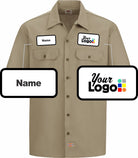 Dickies S/S Traditional Custom Work Shirt, color: Khaki