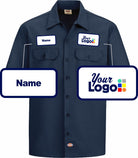 Dickies S/S Traditional Custom Work Shirt, color: Navy