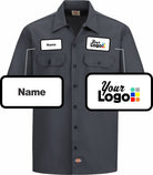 Dickies S/S Traditional Custom Work Shirt, color: Charcoal