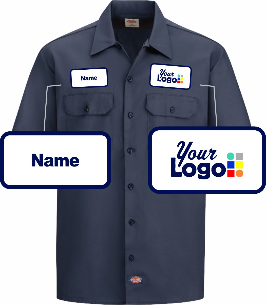 Dickies S/S Traditional Custom Work Shirt, color: Dark Navy