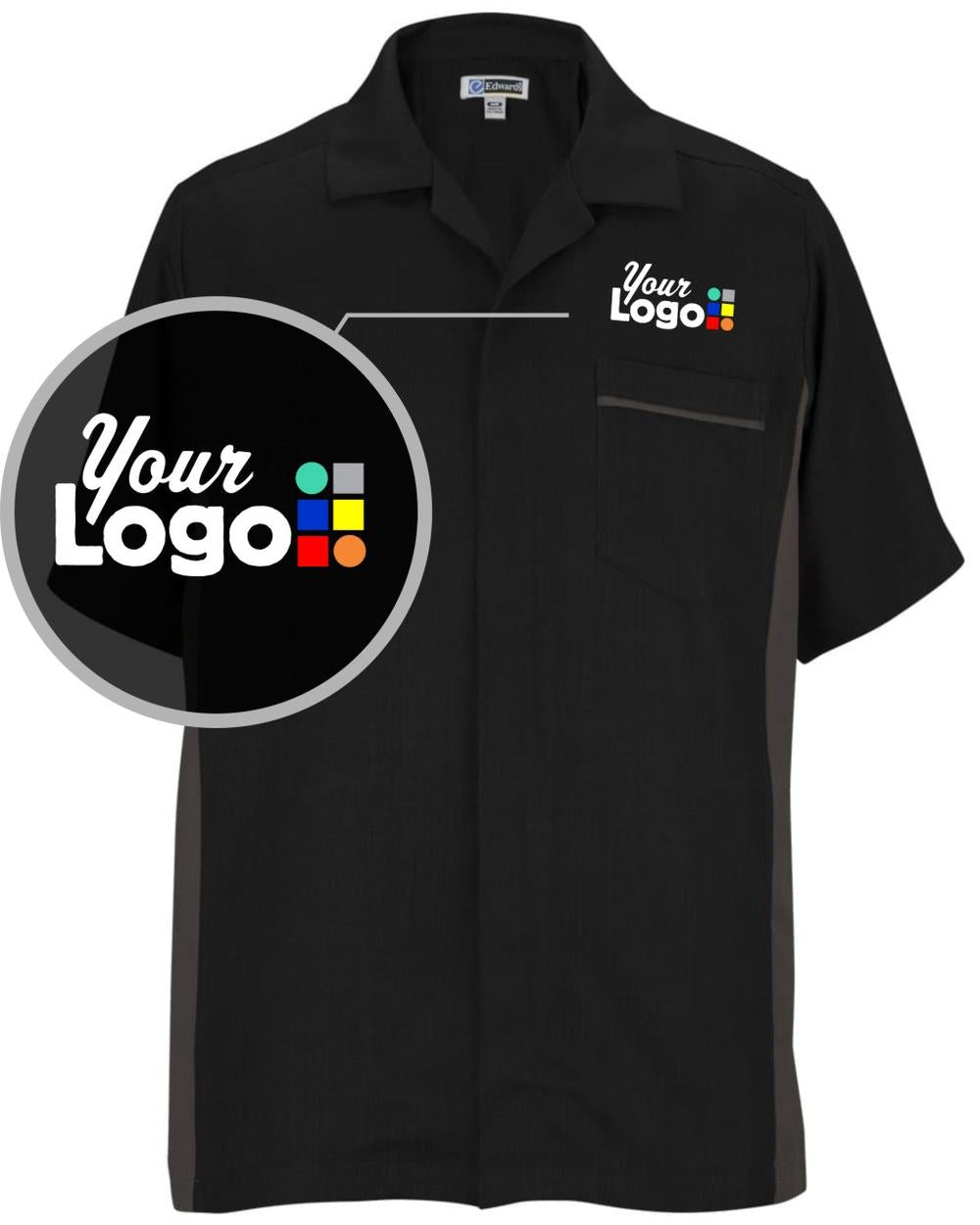 Edwards Premier Tunic Custom Housekeeping Coat, color: Black