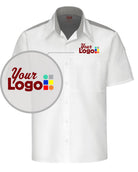 RedKap S/S Airflow with Oilblok Custom Cook Shirt, color: White/Grey