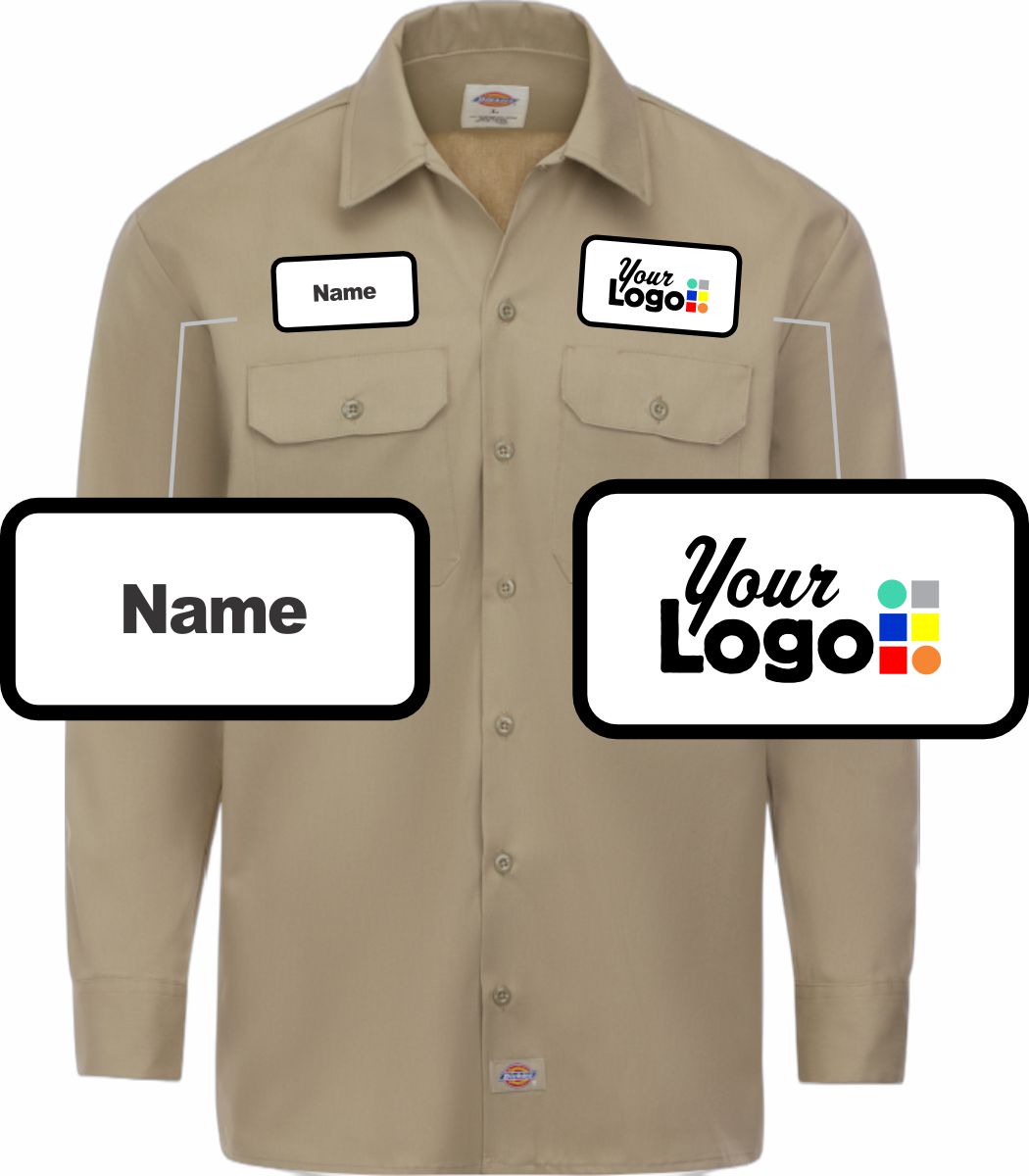 Dickies L/S Traditional Custom Work Shirt, color: Khaki