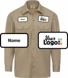 Dickies L/S Traditional Custom Work Shirt, color: Khaki