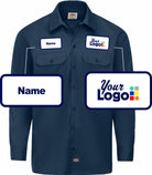 Dickies L/S Traditional Custom Work Shirt, color: Navy