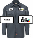 Dickies L/S Traditional Custom Work Shirt, color: Charcoal
